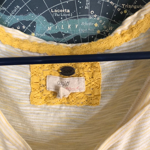 striped tee with built in tie! - Picture 2 of 5